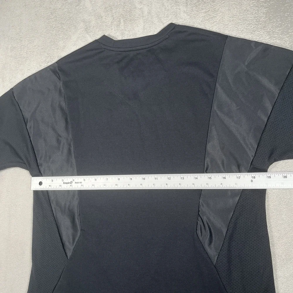 Nike Air Jordan Mens Flight T-Shirt Size Small S Black Mesh Short Sleeve Tee